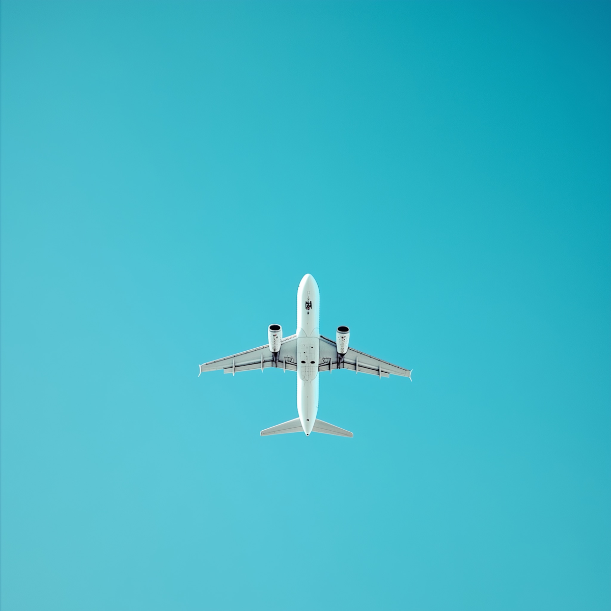 Airplane in sky
